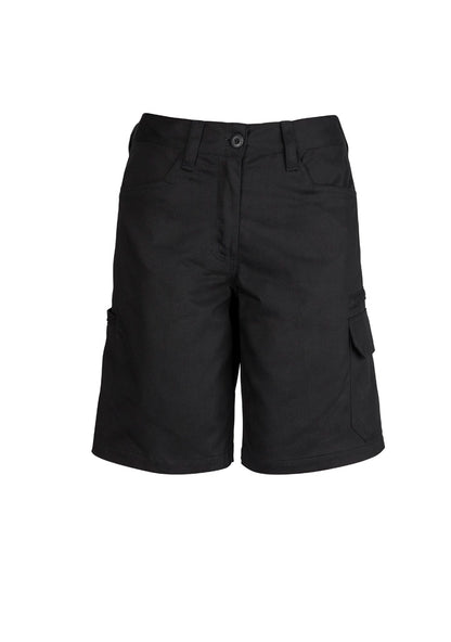 Syzmik Women's Plain Utility Short - Black