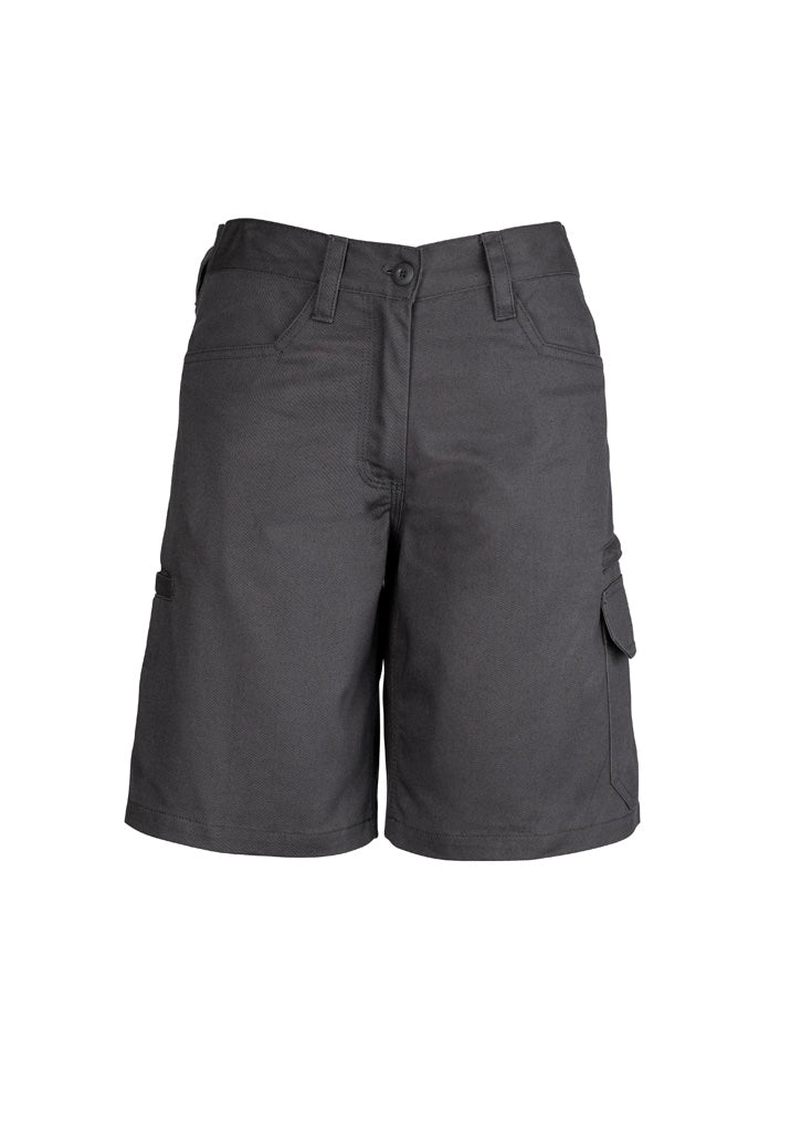 Syzmik Women's Plain Utility Short - Charcoal