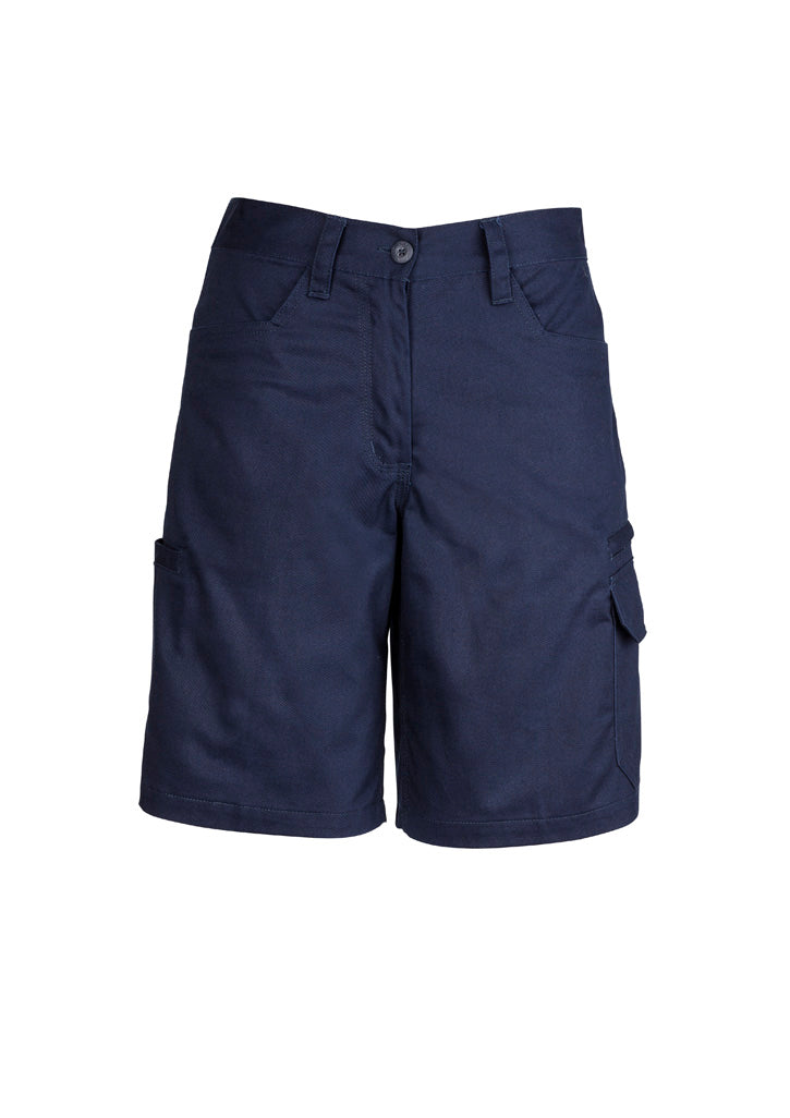 Syzmik Women's Plain Utility Short - Navy