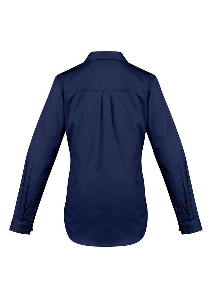 Syzmik Women's Lightweight Tradie Long Sleeve Shirt - Blue