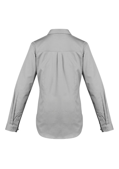 Syzmik Women's Lightweight Tradie Long Sleeve Shirt - Grey