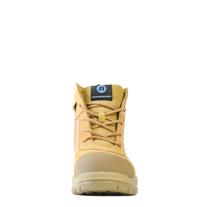 ZIPPY- WHEAT ZIP SIDED SAFETY BOOT
