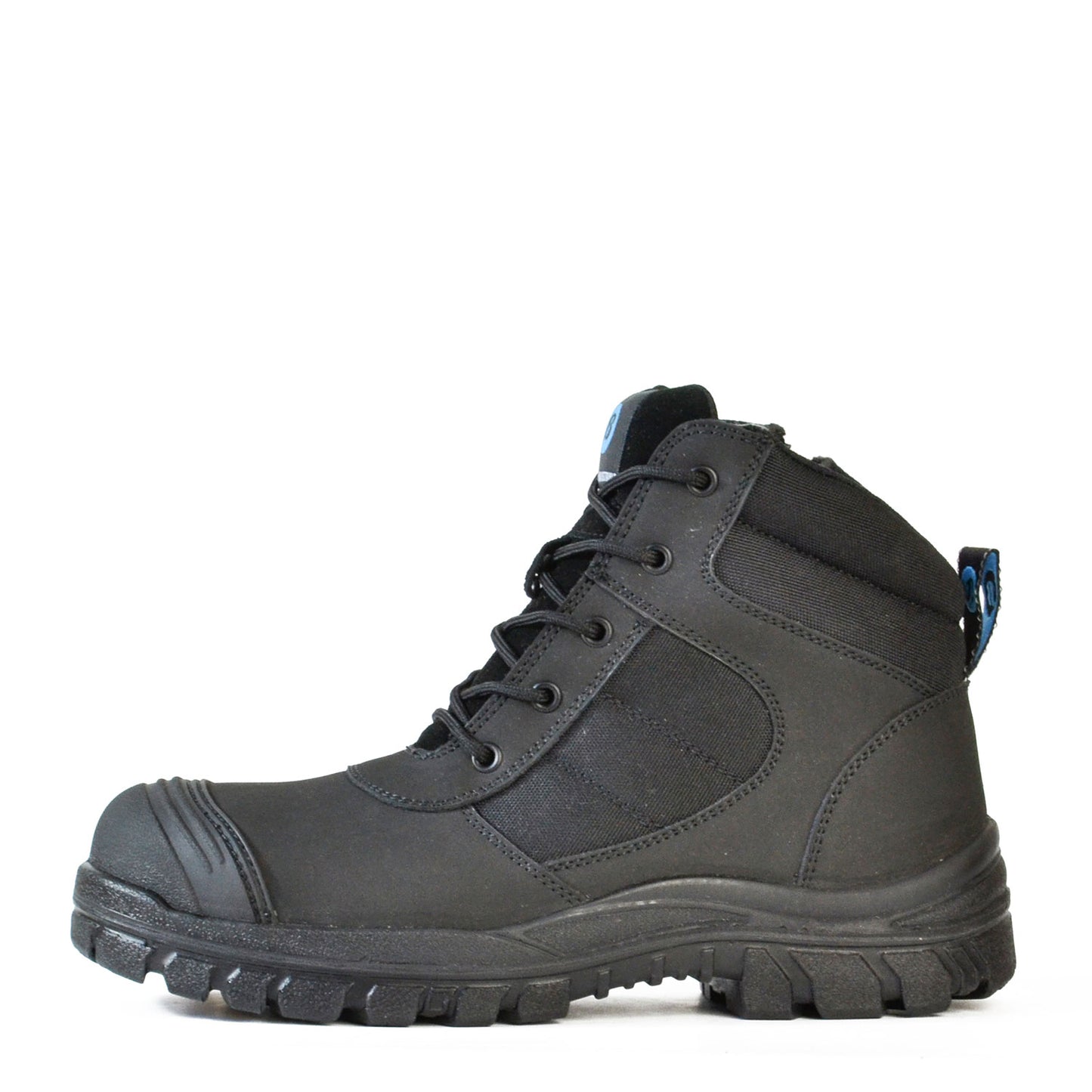ZIPPY- BLACK ZIP SIDED SAFETY BOOT