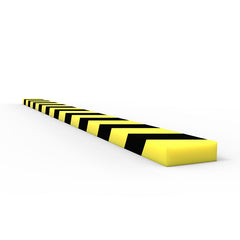 Anti Collision Strip 1m Polyurethane Black/Yellow