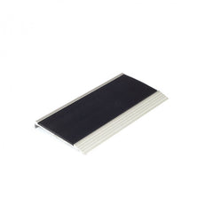 Stair Nosing 75 x 10 x 3620mm Natural Anodised with PVC Insert