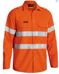 Tencate Tecasafe Plus 700 Taped Hi Vis Flame Resistant Vented Shirt