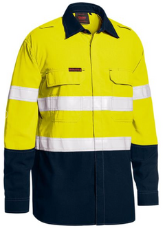 Tencate Tecasafe Plus 480 Taped Hi Vis Lightweight Flame Resistant Vented Shirt