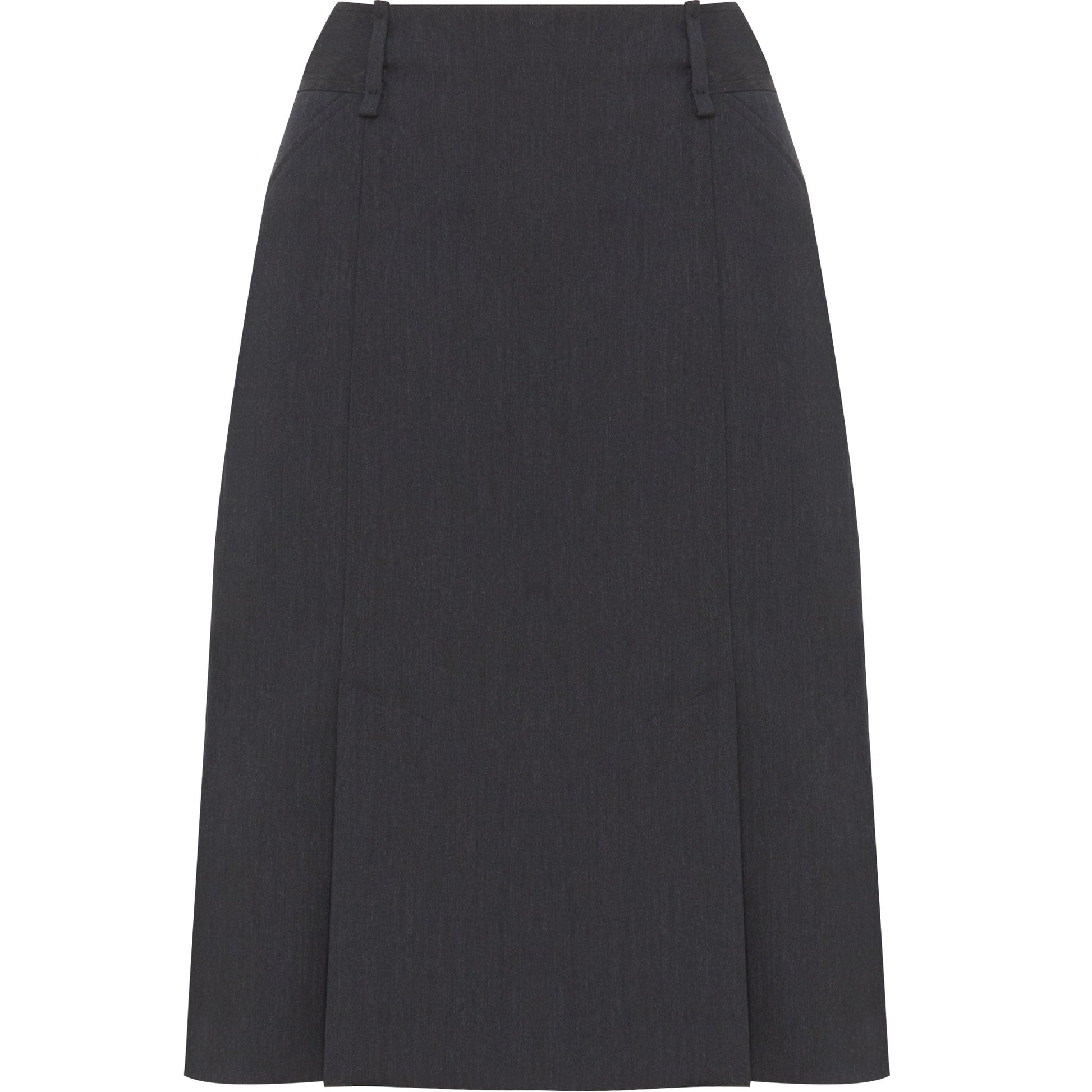 NNT CAT26A Poly Viscose Stretch Pleat Straight Skirt