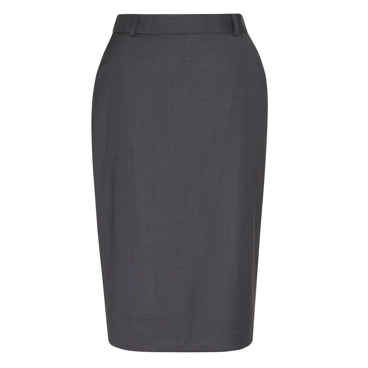 NNT CAT2RW Wool Blend Twill Secret Waist Midi Skirt