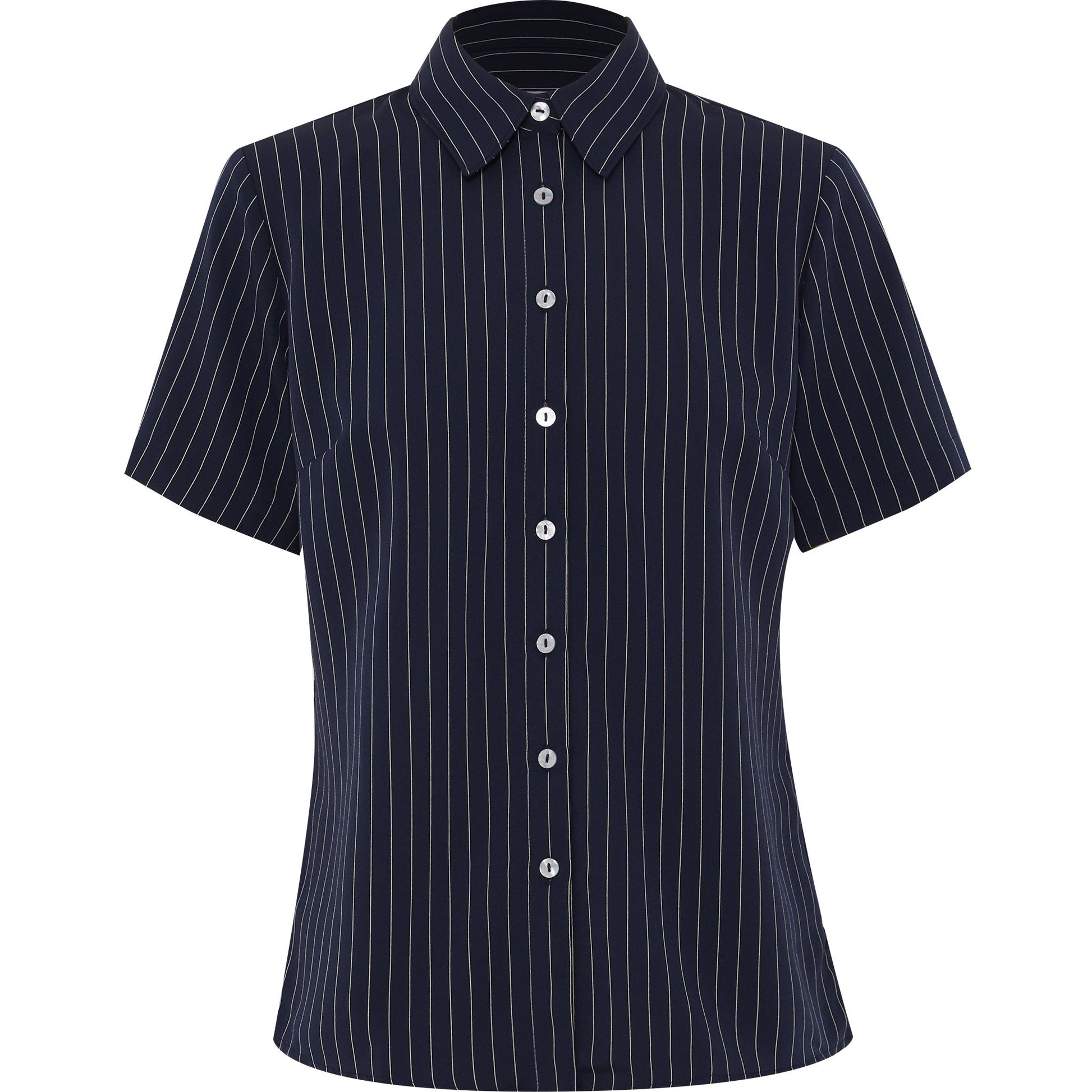 NNT CAT48E Poly Print Short Sleeve Action Back Shirt