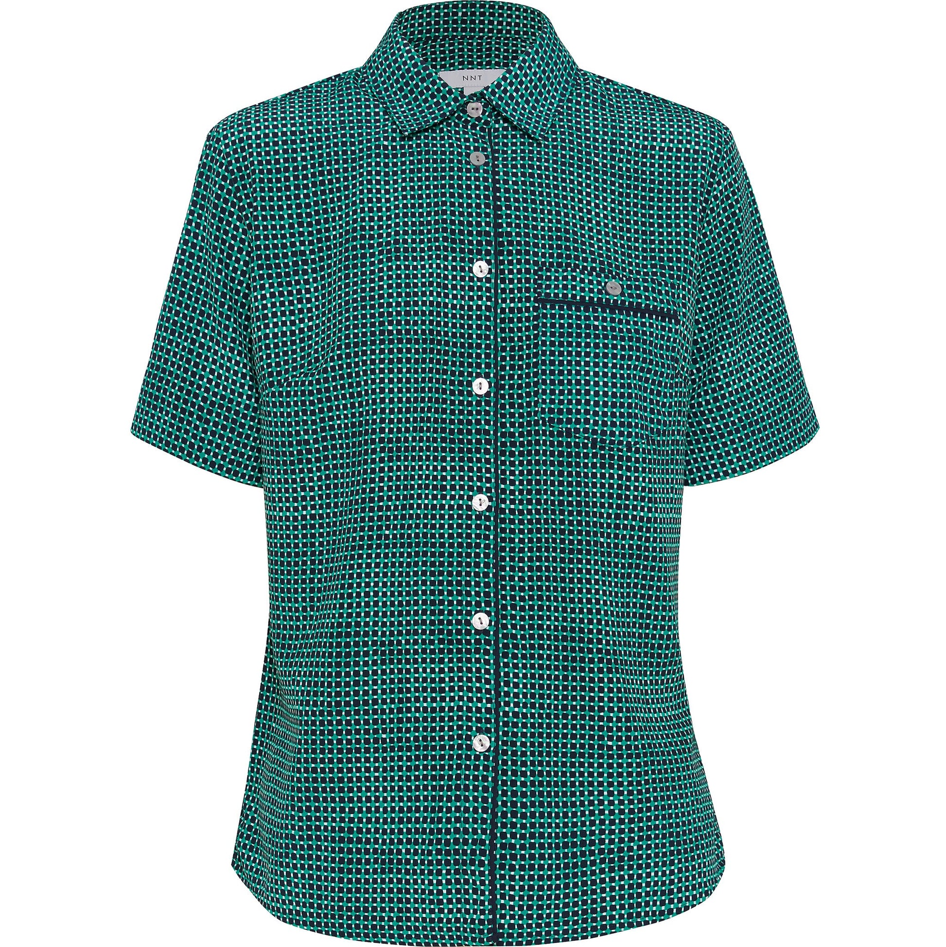 NNT CAT9S2 Pixel Print Short Sleeve Action Back Shirt