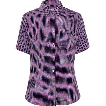NNT CAT9S2 Pixel Print Short Sleeve Action Back Shirt