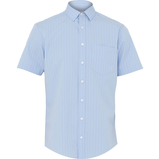 NNT CATJDM Avignon Pinstripe Stretch Short Sleeve Shirt
