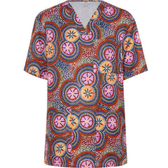 NNT CATRGJ Bush Tucker Indigenous Scrub Top