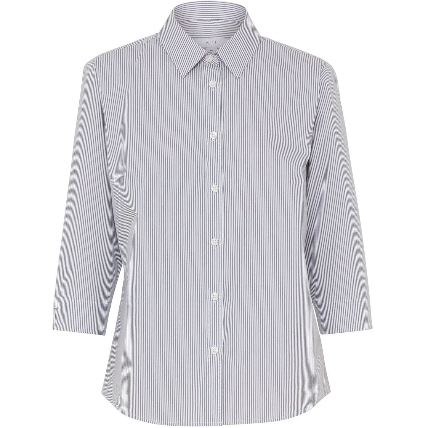 NNT CATUKV Avignon Fine Block Stripe Stretch 3/4 Sleeve Shirt
