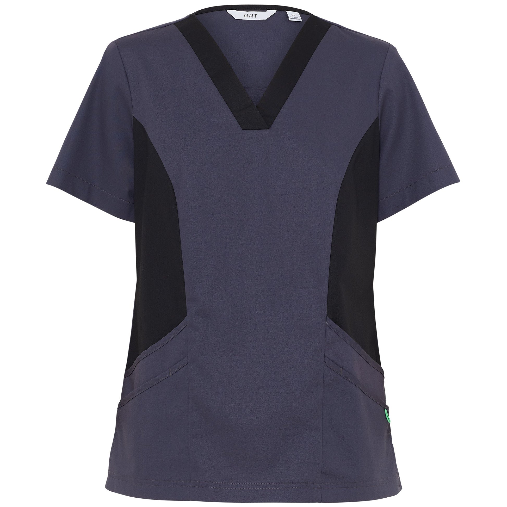 NNT CATULL Nightingale V-Neck Contrast Scrub Top