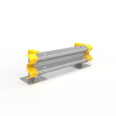 W Beam Surface Mounted Single height Racking End Protector 1330mm