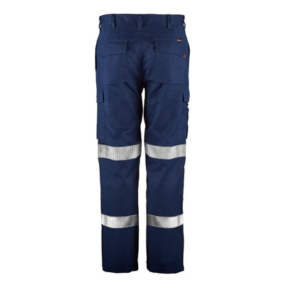 Flamebuster FPV029 Mens HRC2 Inherent Reflective Cargo Trouser With Bio-Motion in Navy