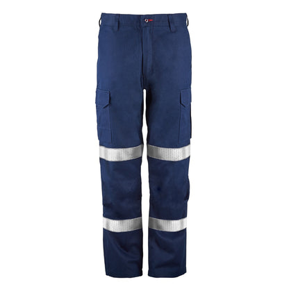 Flamebuster FPV029 Mens HRC2 Inherent Reflective Cargo Trouser With Bio-Motion in Navy