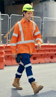 X Taped Biomotion Hi Vis Cool Lightweight Drill Shirt