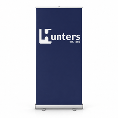 Printed retractable pull-up banner stand