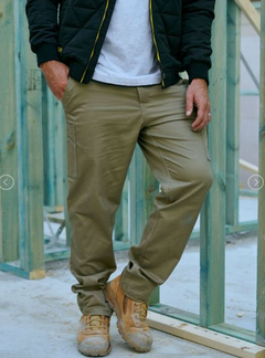 Stretch Cotton Drill Cargo Pants