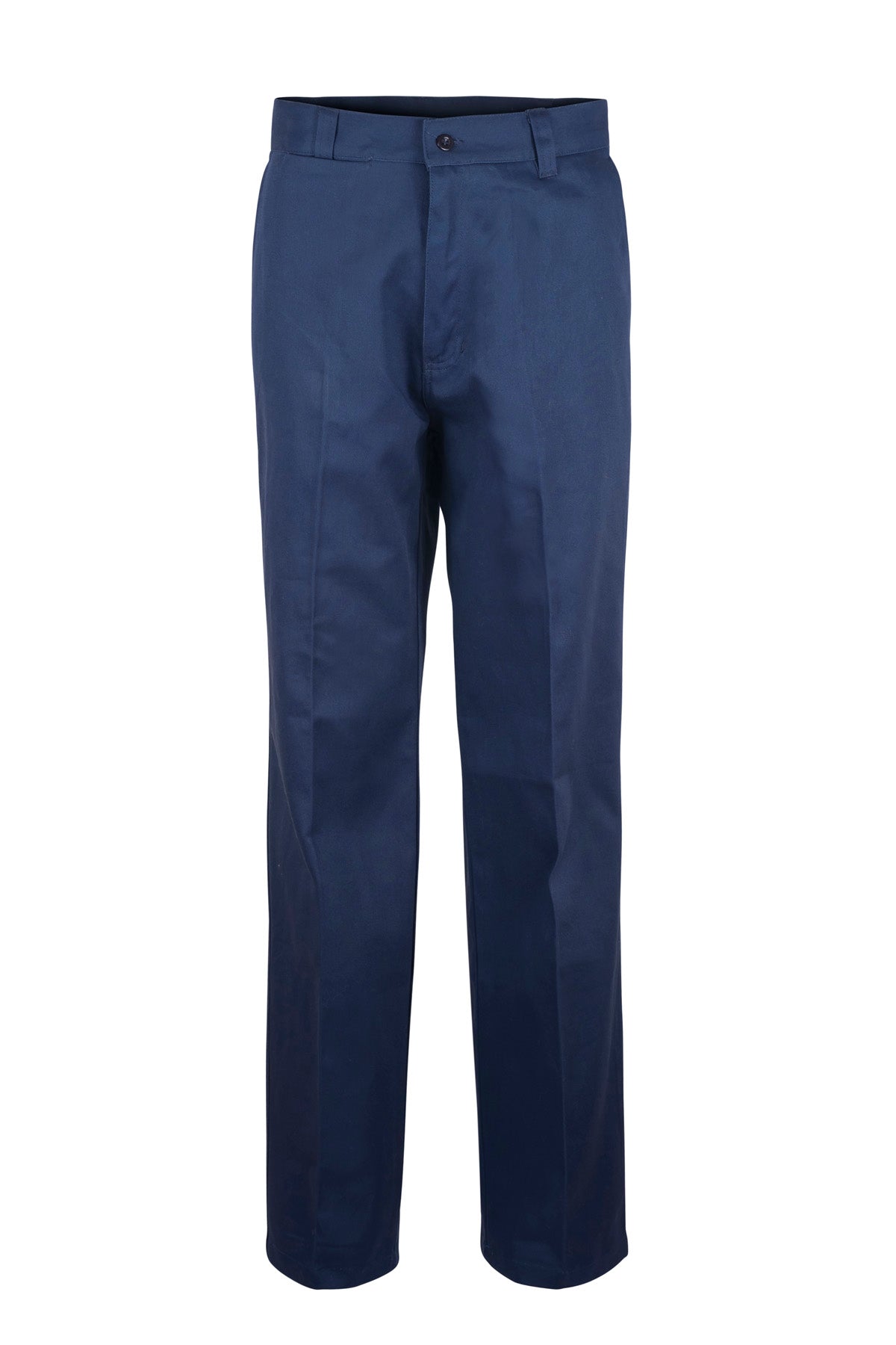 Workcraft WP3038 Mens Flat Front Cotton Drill Trouser in Navy