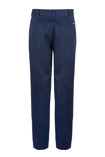 Workcraft WP3038 Mens Flat Front Cotton Drill Trouser in Navy