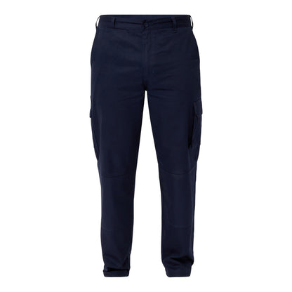 Workcraft WP4014 Mens Mid-Weight Cargo Cotton Drill Trouser in Navy