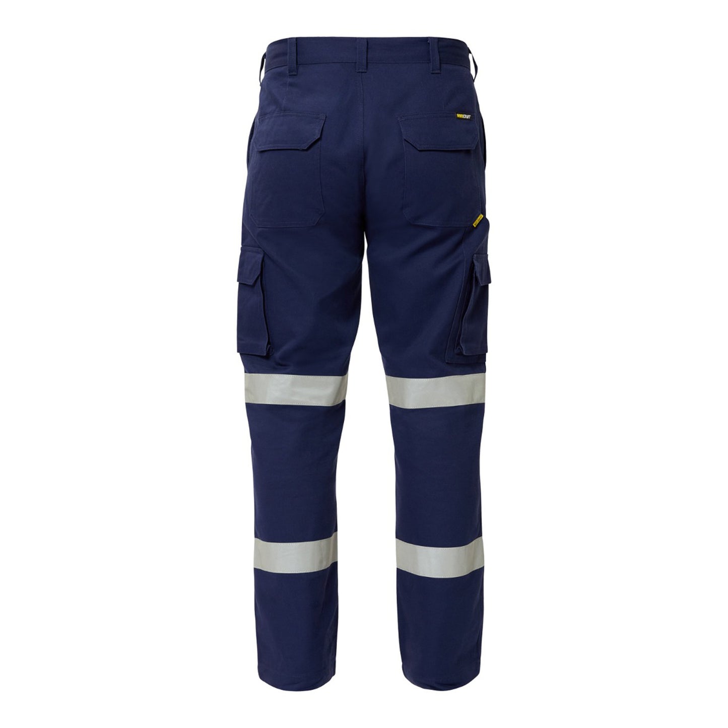 Workcraft WP4017 Mens Reflective Cargo Cotton Drill Trouser in Navy