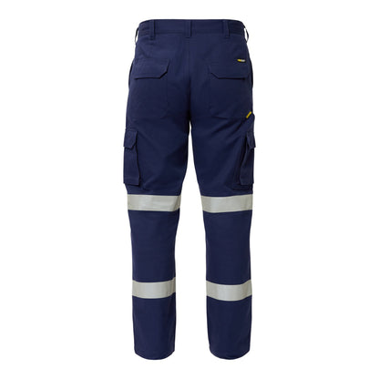 Workcraft WP4017 Mens Reflective Cargo Cotton Drill Trouser in Navy