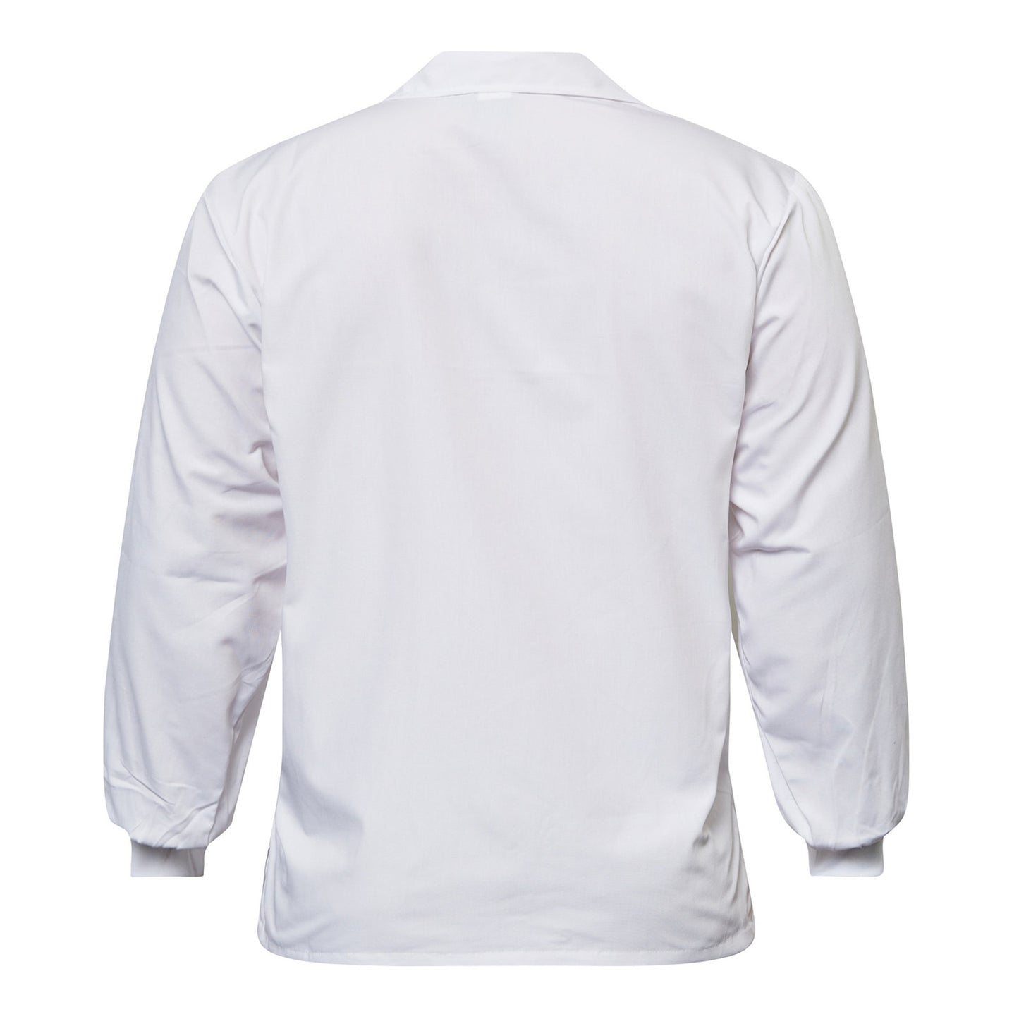 Workcraft WS3015 Long Sleeve Food Industry Jacshirt With Modesty Neck Insert in White