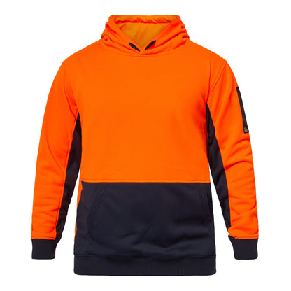 Workcraft WT8010 Hi Vis Hoodie in Orange/Navy