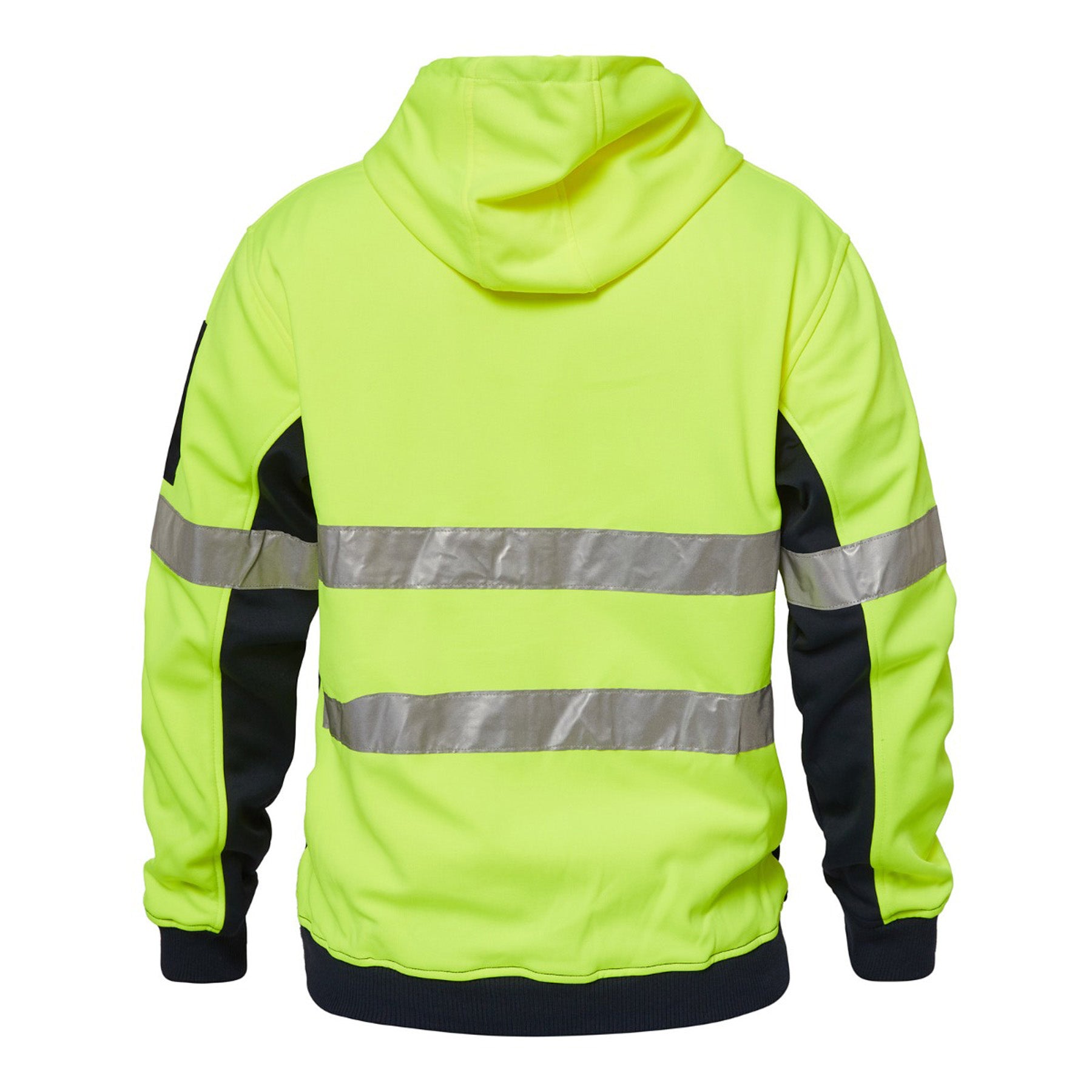 Workcraft WT8011 Hi Vis Hoodie in Yellow/Navy
