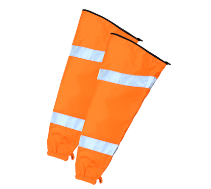 Workcraft WW9032 Hi Vis 6 In 1 Two Tone Reflective Jacket With Removable Sleeves in Orange/Navy