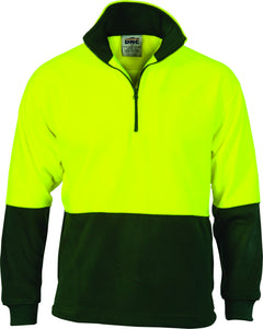 HiVis Two Tone 1/2 Zip Polar Fleece