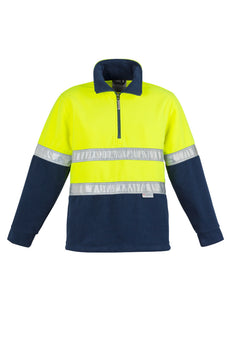 Mens Hi Vis Polar Fleece Pullover - Hoop Taped