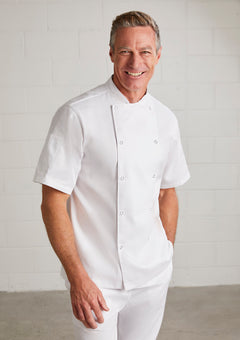 Mens Short Sleeve Zest Chefs Jacket