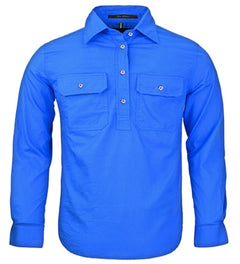 Kids Pilbara Closed Front Long Sleeve Shirt