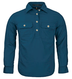 Kids Pilbara Closed Front Long Sleeve Shirt