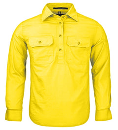 Kids Pilbara Closed Front Long Sleeve Shirt