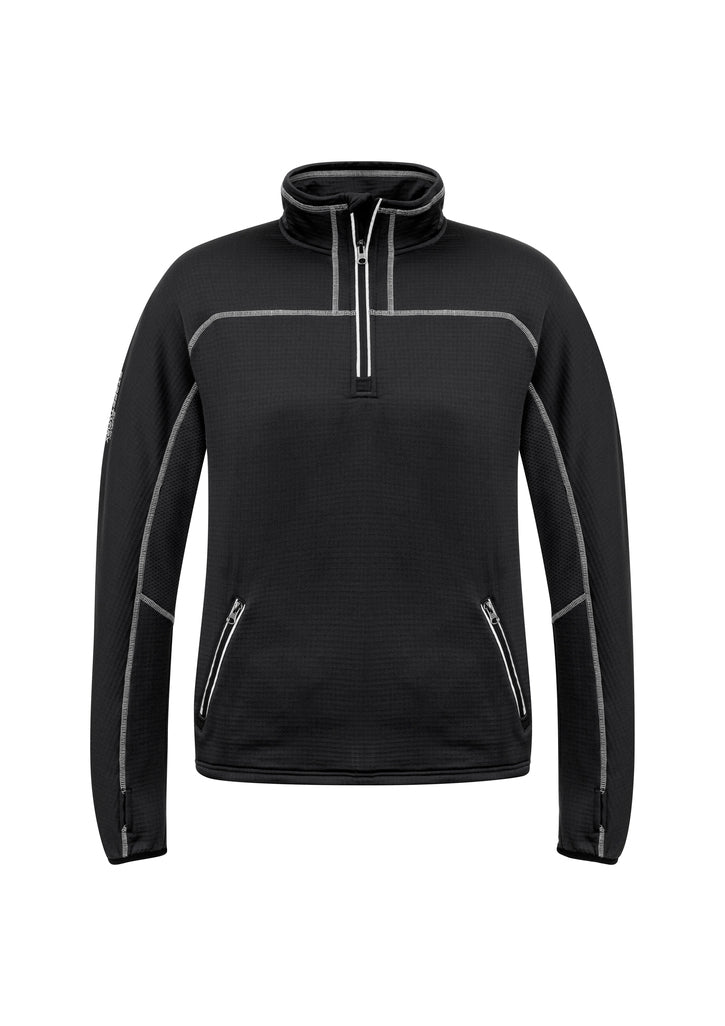 NEW Streetworx Unisex Stretch Micro Fleece 1/4 Zip - Black