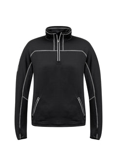 NEW Streetworx Unisex Stretch Micro Fleece 1/4 Zip - Black