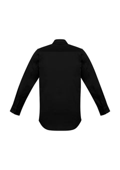 NEW Streetworx Mens L/S Stretch Shirt - Black