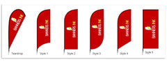 Single Sided Tear Drop/Wing Banner