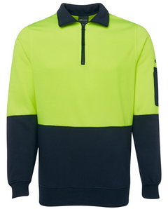 Hi Vis 1/2 Zip Fleecy