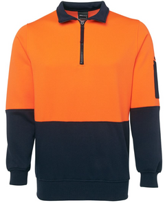 Hi Vis 1/2 Zip Fleecy