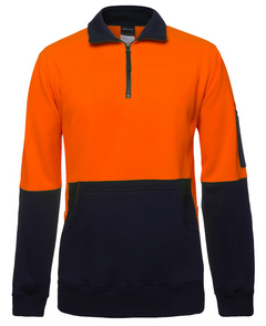 Hi Vis 330g 1/2 Zip Fleece