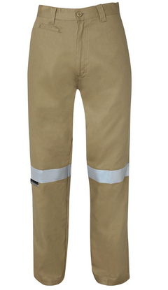 Mercerised Work Trouser With Reflective Tape