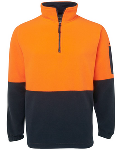 Hi Vis 1/2 Zip Polar Fleece